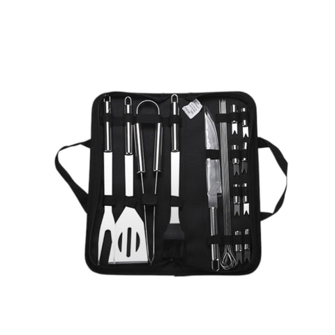 Kit Churrasco Inox, Utensílios para Churrasco, Conjunto Churrasco Inox, Acessórios de Churrasco, Ferramentas para Churrasqueiro, Espátula Inox, Garfo Inox, Faca Inox, Pinça Inox, Kit Churrasco com Bolsa, Kit Churrasco Profissional, Kit Churrasco Completo, Kit Churrasco Portátil, Churrasco ao Ar Livre, Acessórios de Grelha