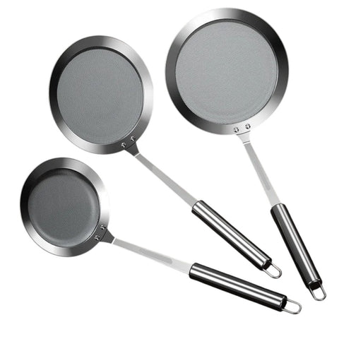 Peneira para Chá, Peneira Inox, Malha Fina, Escumadeira, Escorredor Inox, Coador para Suco, Coador Multiuso, Coador de Aço Inoxidável, Acessórios para Cozinha.
