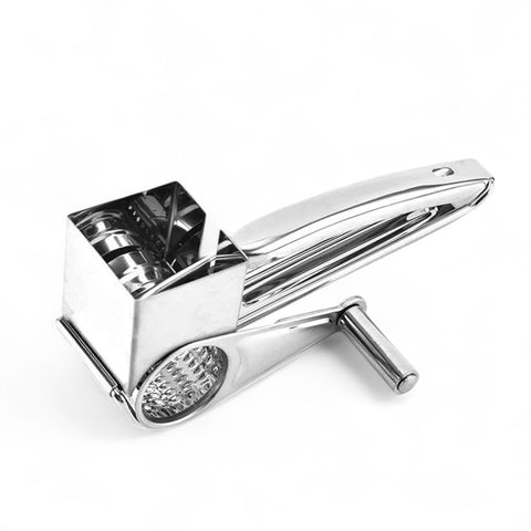 Ralador De Queijo, Ralador Giratório, Utensílio De Cozinha, Ralador Manual Inox, Ralador Para Legumes, Ralador Para Chocolate, Ralador De Batata, Ralador Para Gengibre, Cortador Giratório, Acessório Culinário, Ralador de Queijo, Ralador de Queijo Giratório, Ralador